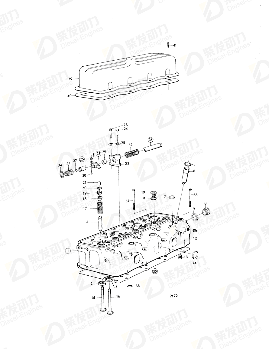 VOLVO Compression spring 421374 Drawing